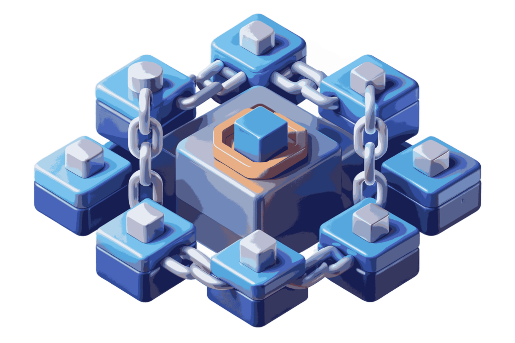 Blockhain logo contact